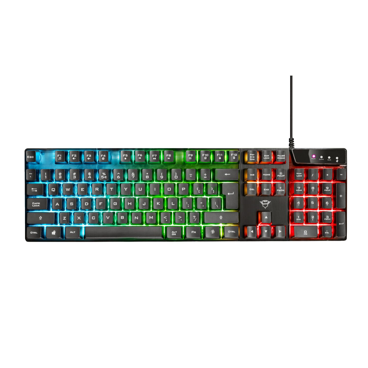 Teclado Gamer Trust Azor Gxt 835 Rgb Full Anti Ghosting image number 2.0