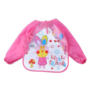 Pechera Babero Impermeable Bebe Niño Ajustable Con Mangas