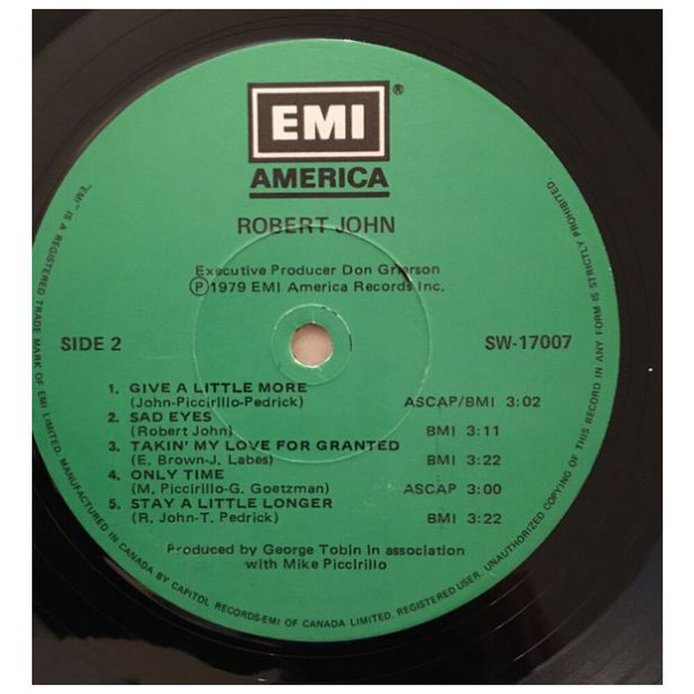 Robert John - Robert John | Vinilo Usado image number 3.0