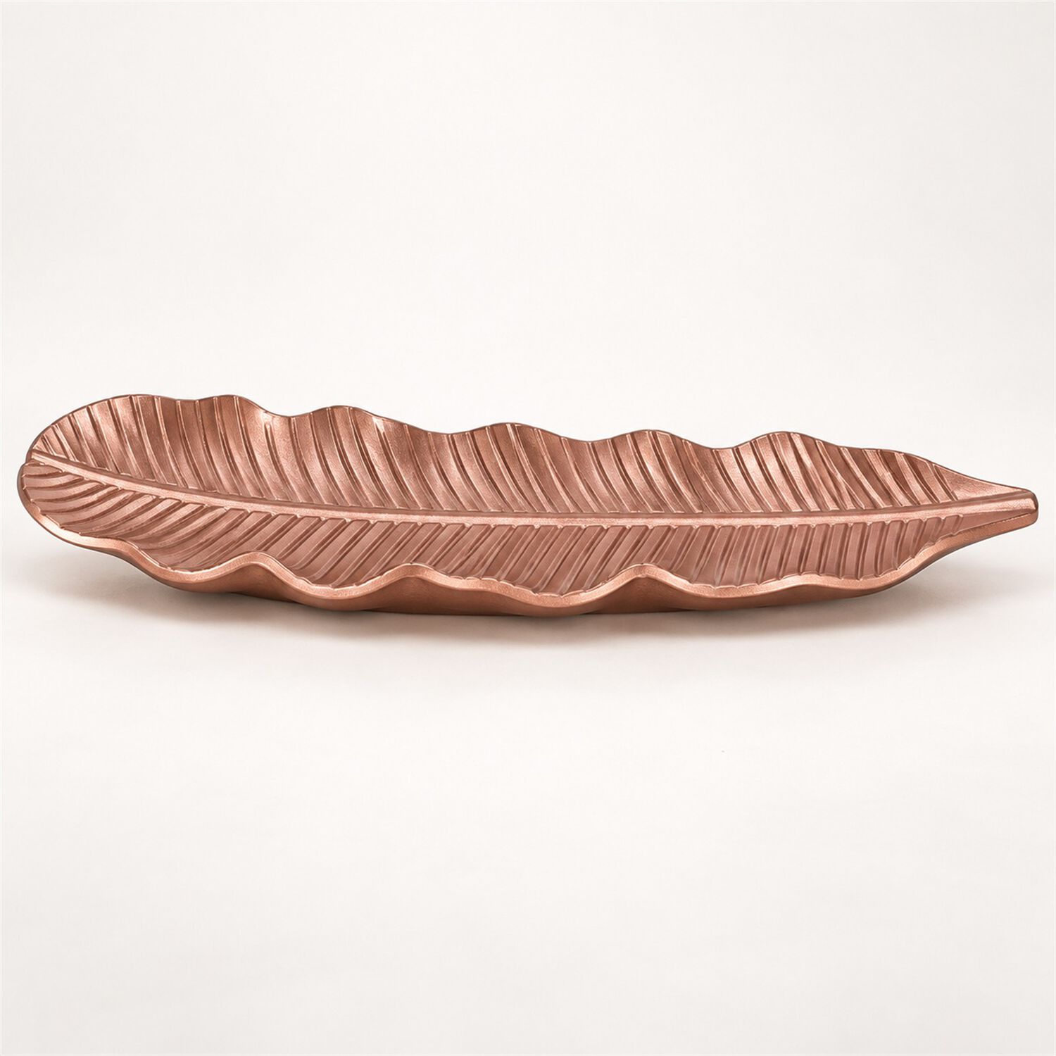 Bandeja Decorativa Forma Hoja Alargada Rose Gold 47 Cm image number 5.0
