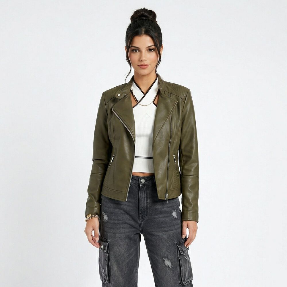 Chaqueta Ecocuero Olimpus Mujer image number 0.0