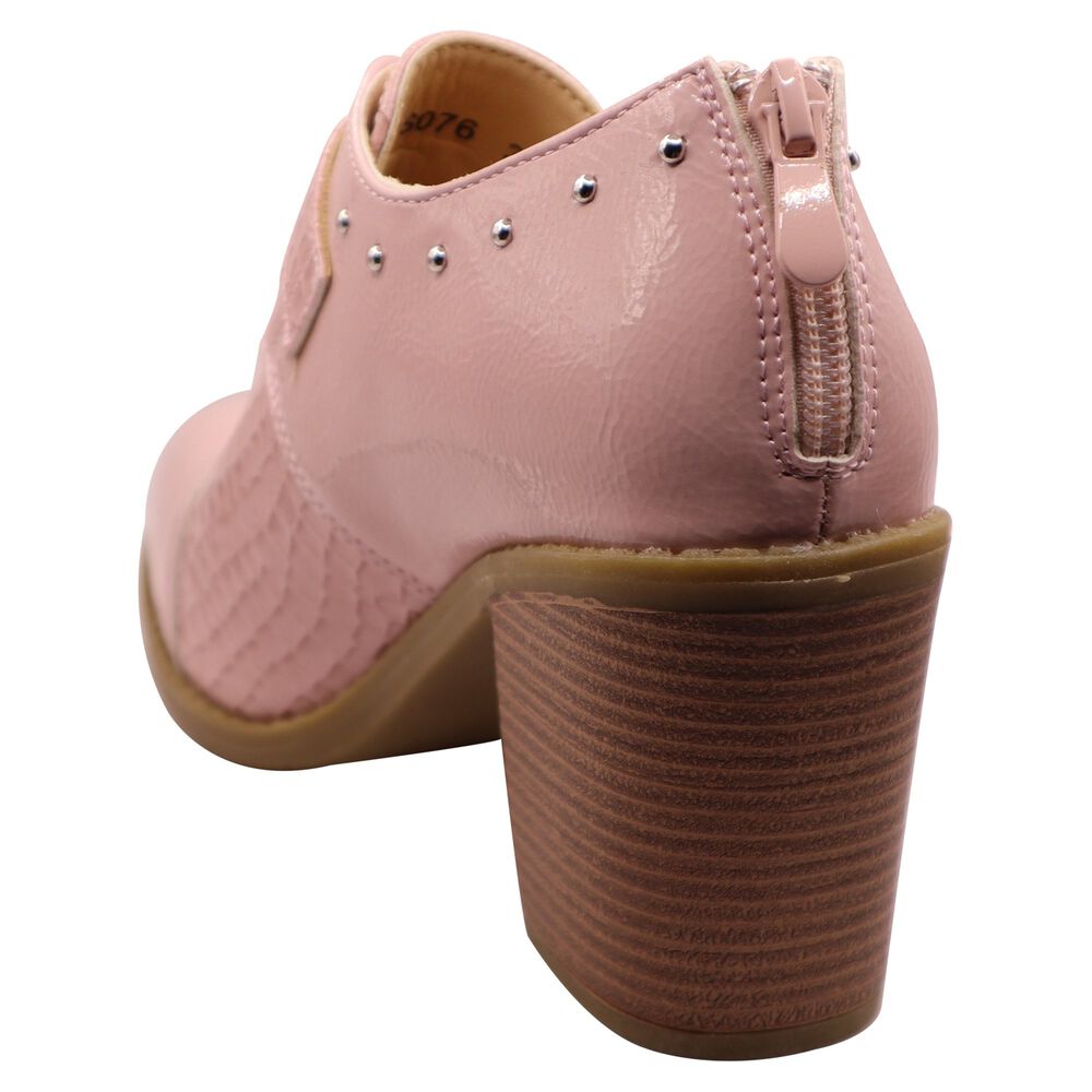 Botin Correa Hebilla Rosado image number 4.0