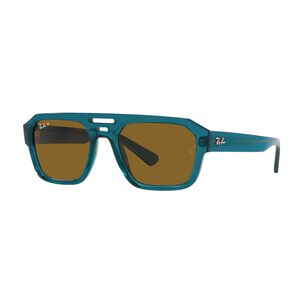 Lentes De Sol Corrigan Transparent Light Blue Polarizados Bio-based Sustentable Ray-ban