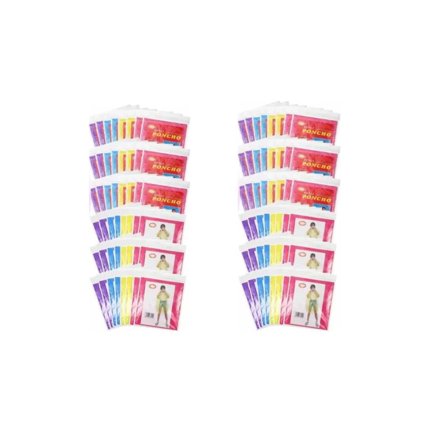 Set De 12 Ponchos Impermeables Capa De Agua Capas De Lluvia Colores Surtidos image number 0.0