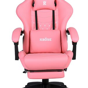 Silla Gamer Oficina Krone Xl Reclinable + Masaje + Apoyapiés