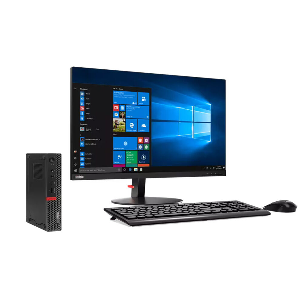 Kit Monitor + Mini Pc Lenovo M920q Tff (i5-8va 8gb 500gb) - Reacondicionado Grado A image number 0.0