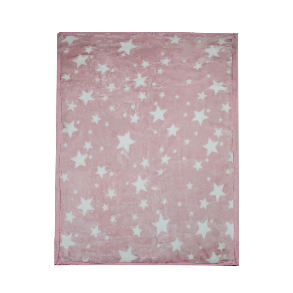 Frazada Ultra Soft Estrella 110x140cm Rosado Bebesit image number 1.0