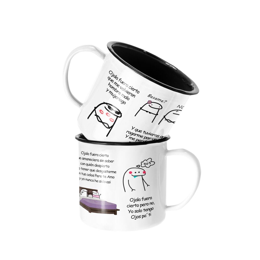 Taza Enlozada Lechera Christian Nodal Ojal&aacute; Fuera Cierto image number 0.0