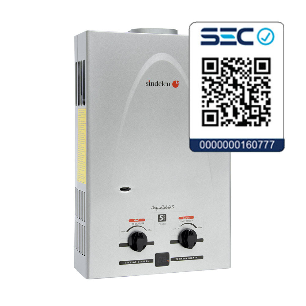 Calefont Sindelen CF-51S7 / Gas Licuado / 5 Litros image number 1.0