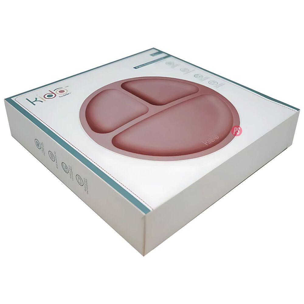 Plato Silicona Bebe Kido Ventosa Y 3 Divisiones Colores - Ps image number 3.0