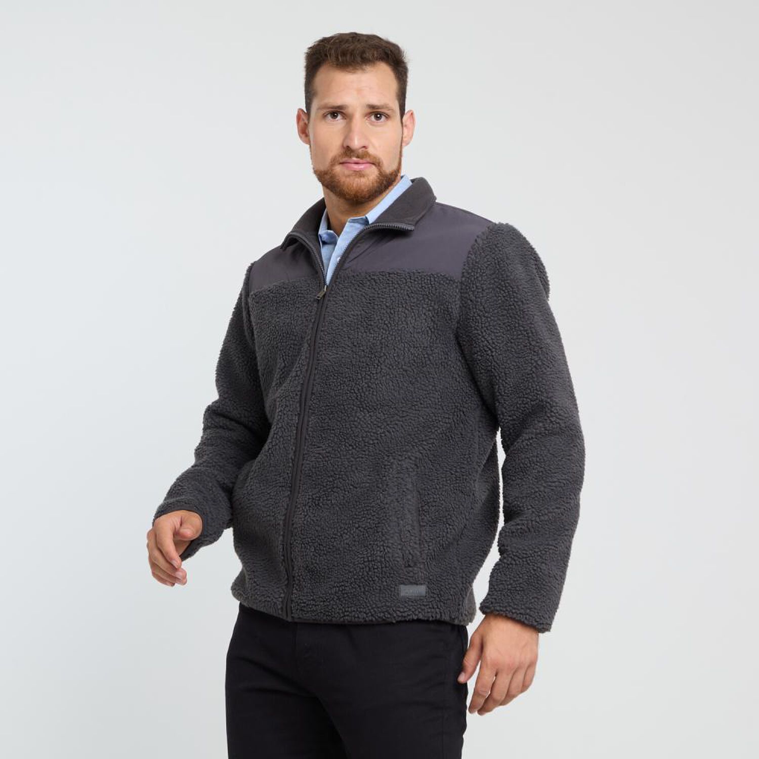 Poler&oacute;n Bloque Color Regular Cuello Alto Hombre Herald image number 2.0