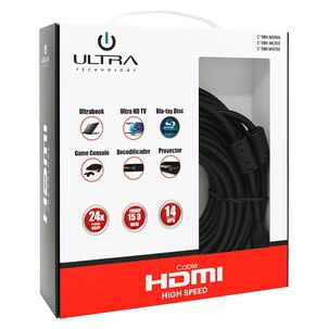 Cable Hdmi Industrial 10mts 15.8gbps V1.4 Negro