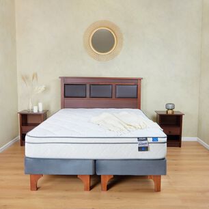 Cama Europea Flex Valencia / King / Base Dividida + Set de Maderas Argos