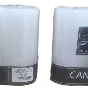 Pack Velas Blancos 10 X 5 Cm