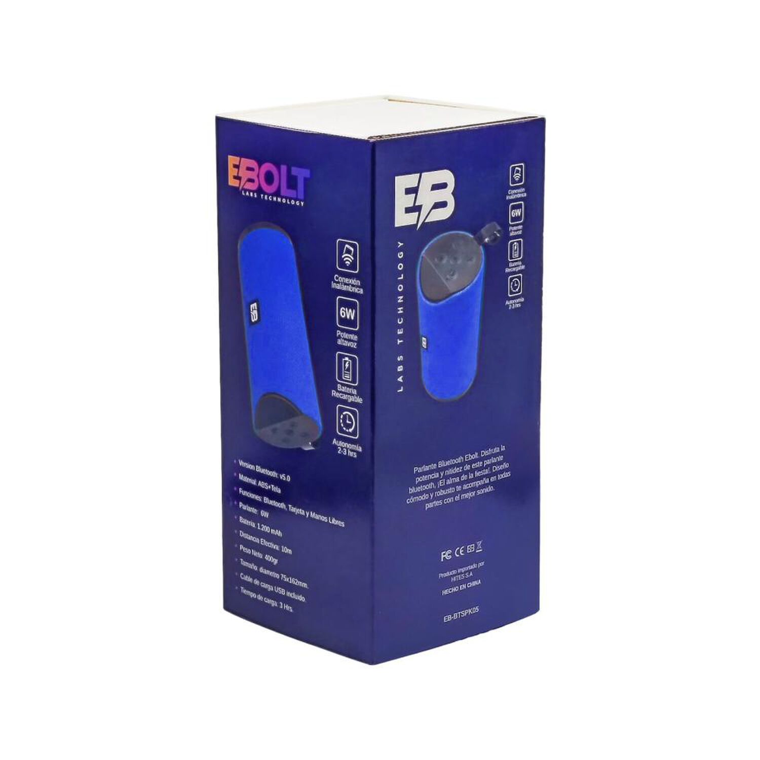 Parlante Bluetooth Ebolt Btspk05 image number 4.0
