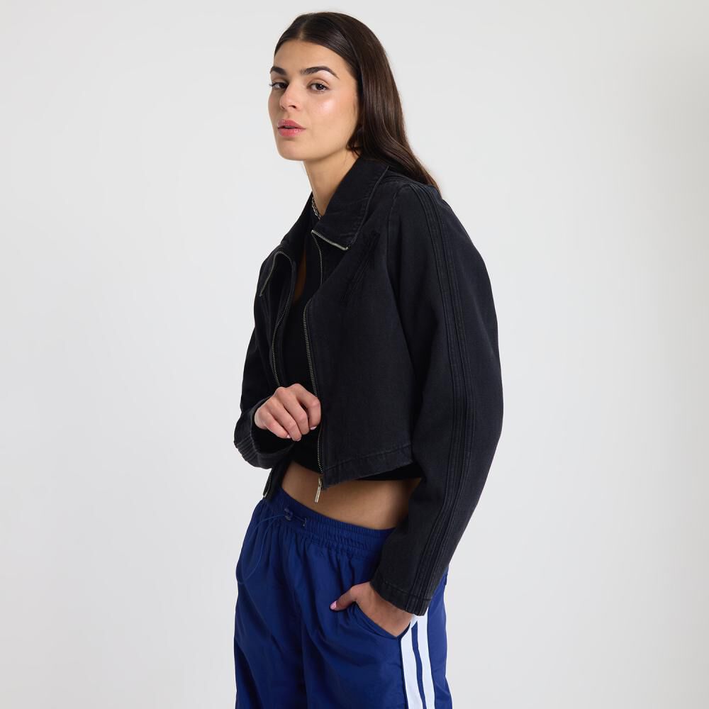 Chaqueta Con Lineas En Mangas Cuello Alto Mujer Rolly Go image number 2.0