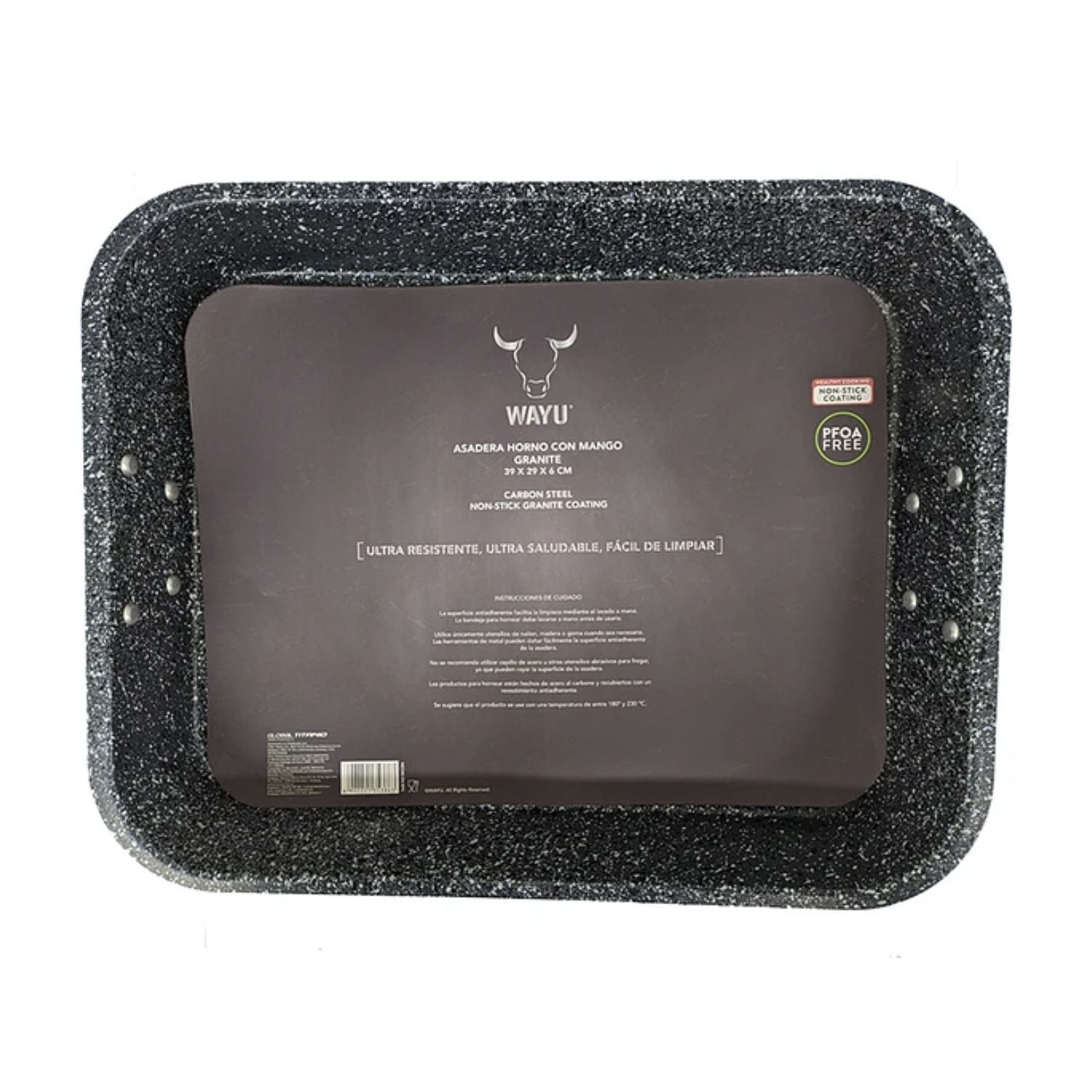 Asadera Horno Wayu Antiadherente Con Mangos Cocina 39x29cm image number 0.0