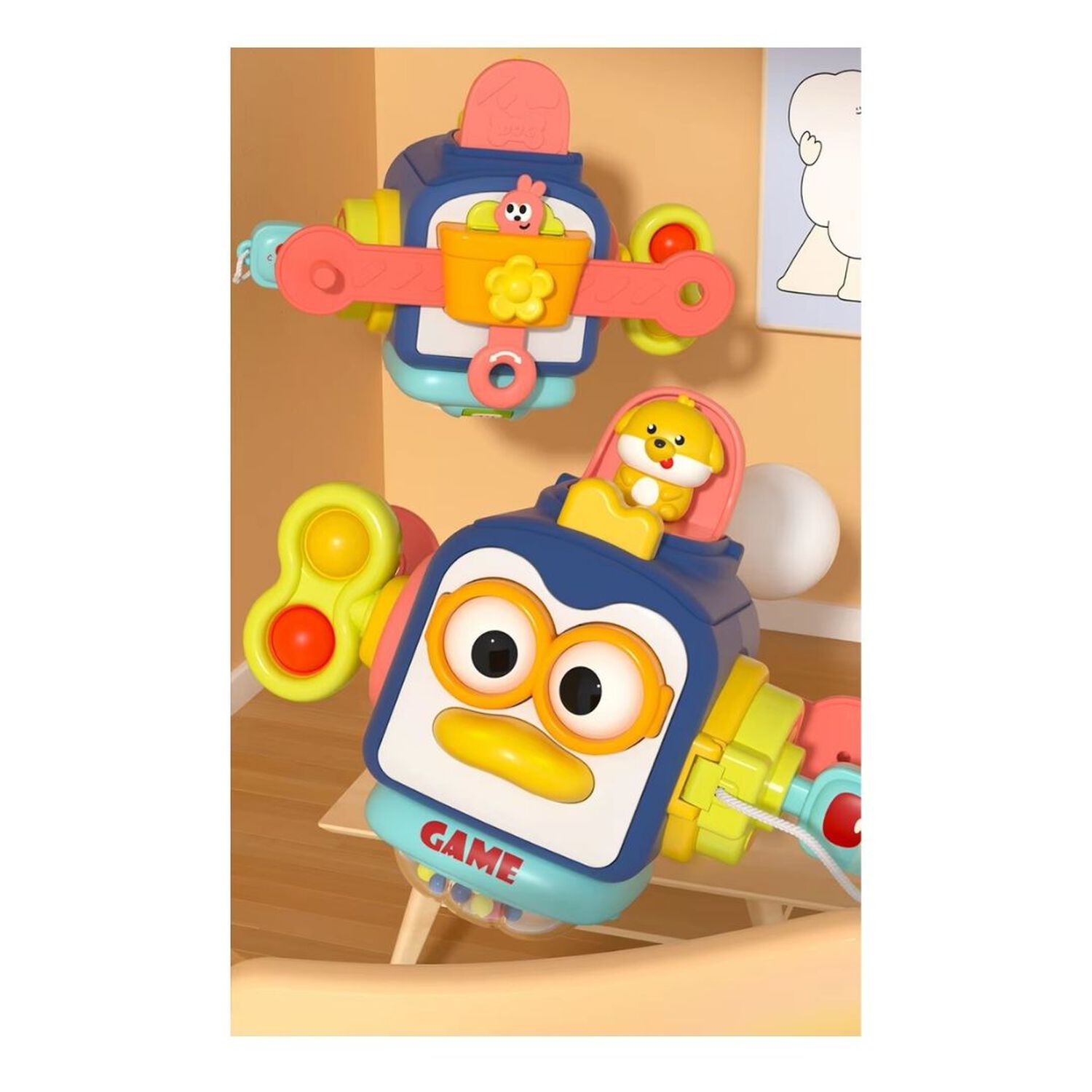 Cubo Sensorial Interactivo Montessori Para Bebe image number 0.0