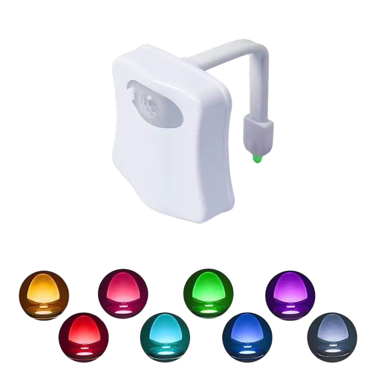 Luz Led Para Inodoro Wc Ba&ntilde;o Con Sensor Movimiento 8 Colores image number 0.0