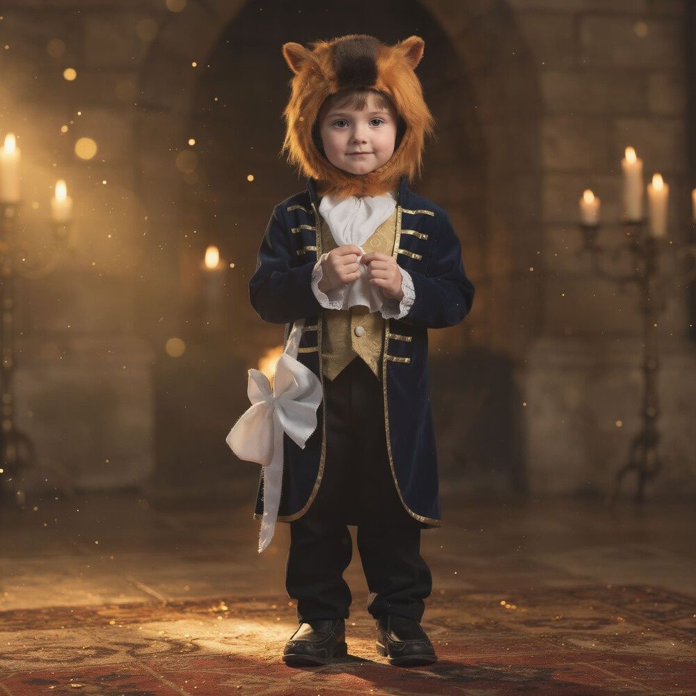 Disfraz De La Bella Y La Bestia- La Bestia Ni&ntilde;o image number 0.0