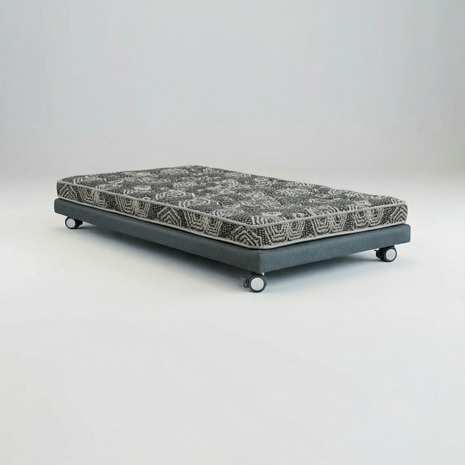 Cama 1 Plaza Box 8 Cm L180 Cm + Colchon Modelo Ideal - Rueda Logo (gris) image number 1.0