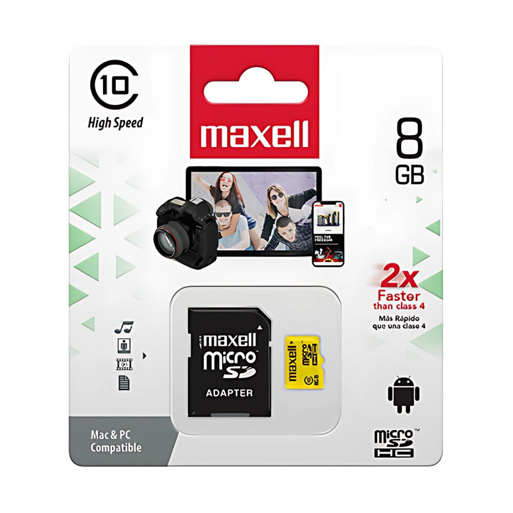Tarjeta Micro Sd Maxell 8gb Clase 10 image number 2.0