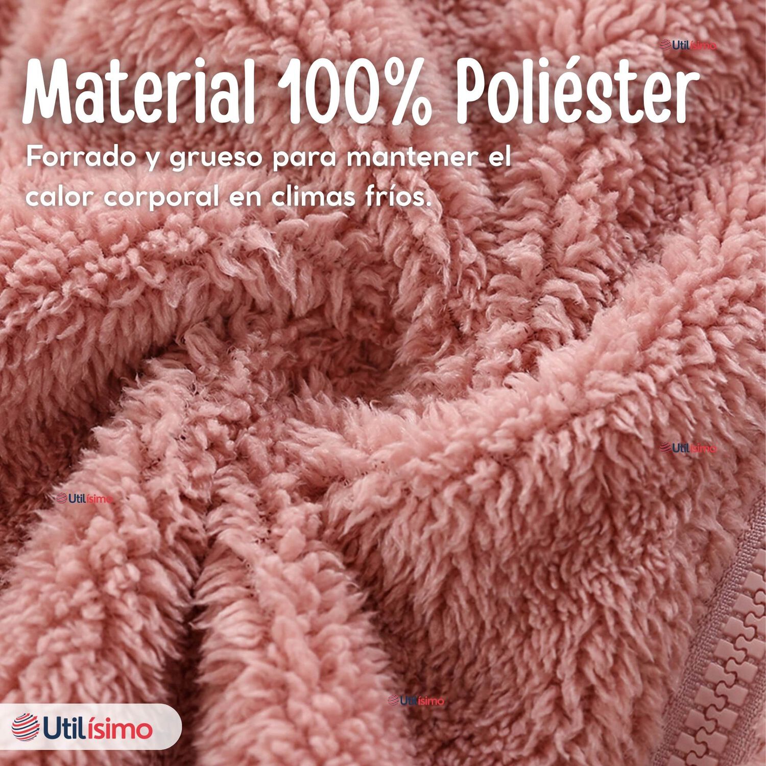 Conjunto 2 Piezas Buzo Poler&oacute;n Pantal&oacute;n Bebe Ni&ntilde;a Poli&eacute;ster Pink image number 5.0