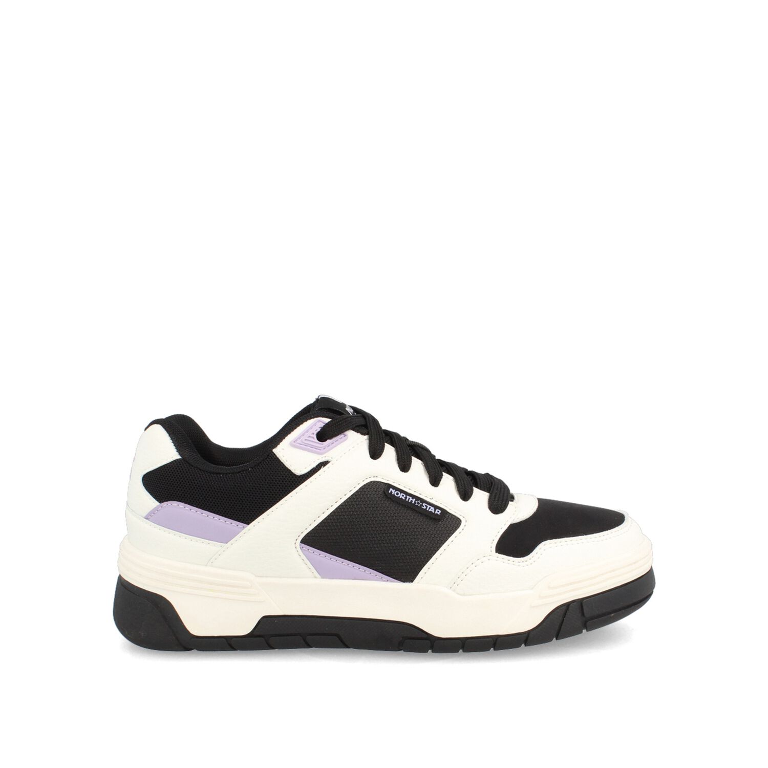 Zapatilla Mujer North Star Skater Chunk Blanco-negro image number 0.0
