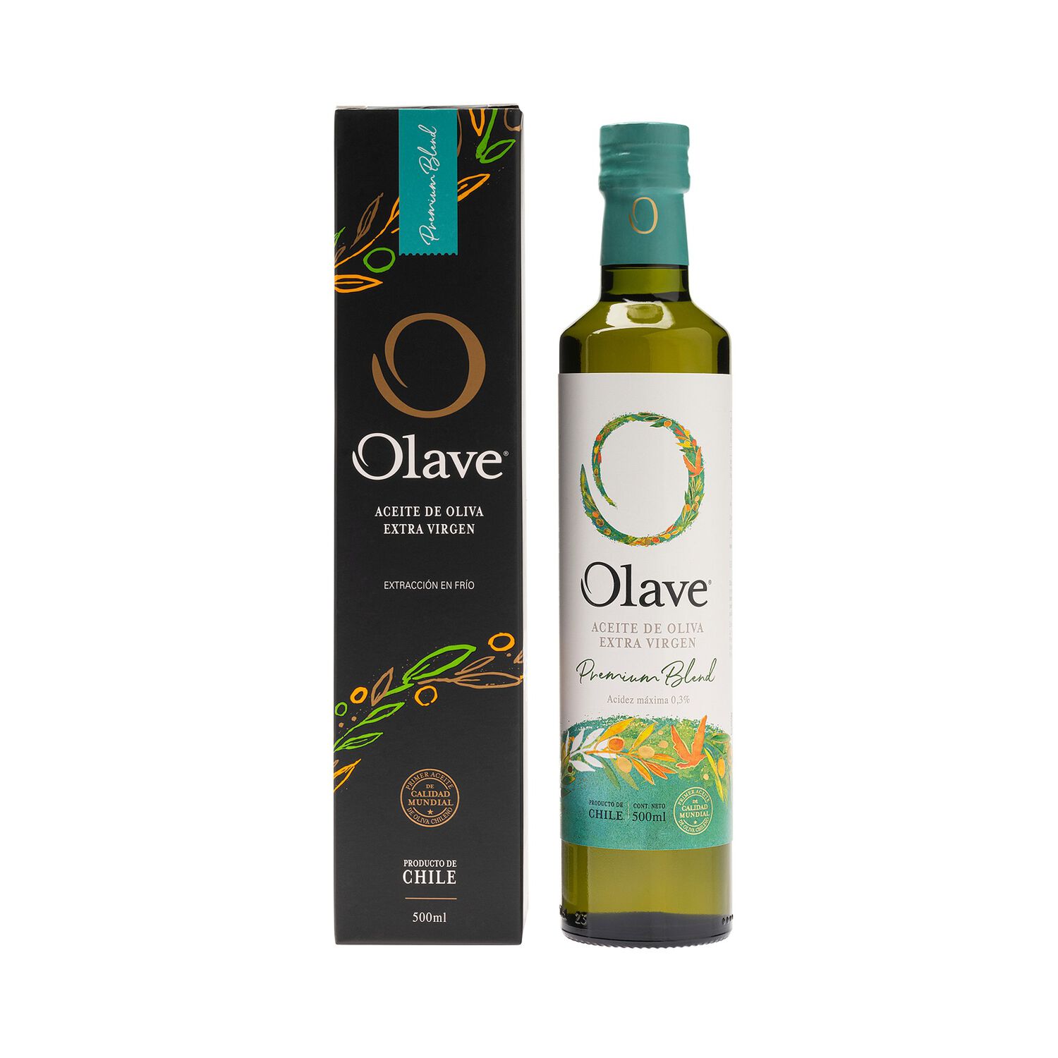 Aceite De Oliva Extra Virgen Olave Premium C. Negro 1x500ml image number 0.0