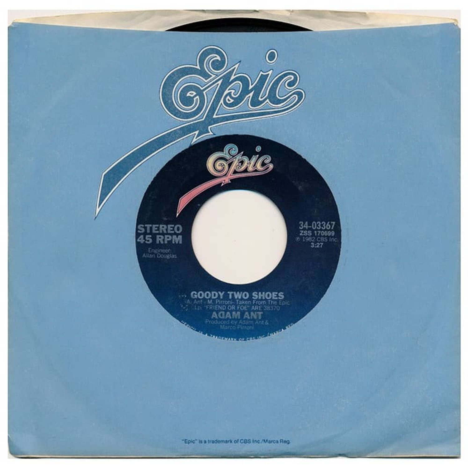 Adam Ant - Goody To Shoes | 7" Single Usado image number 0.0