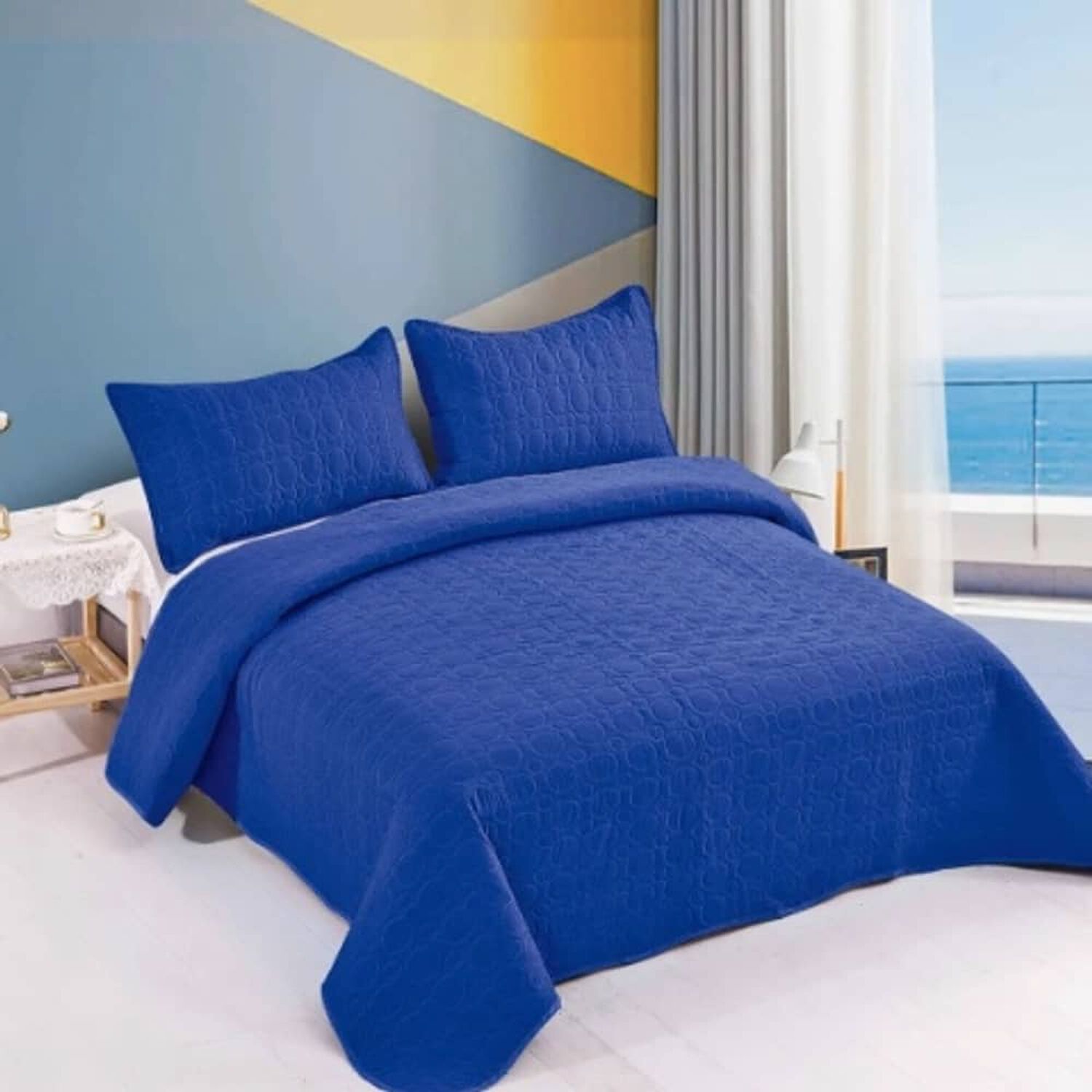 Cubrecama Quilt Cobertor King Azul image number 0.0