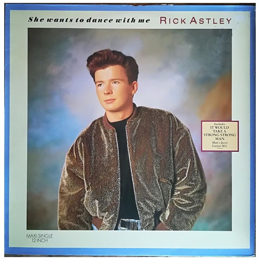 Rick Astley - She Wants Dance With Me | 12" Maxi Single Vinilo Usado image number 0.0