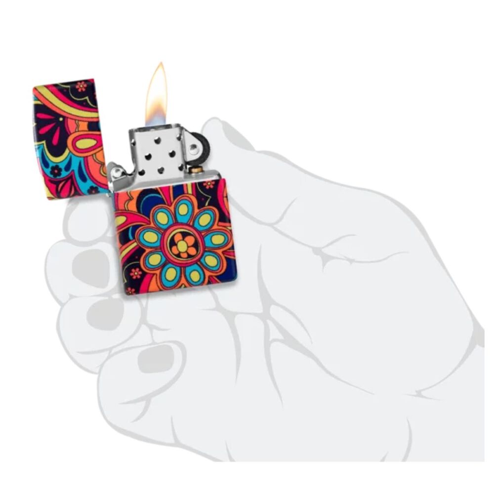 Encendedor Zippo Flower Power Design Multicolor Zp46128 image number 7.0