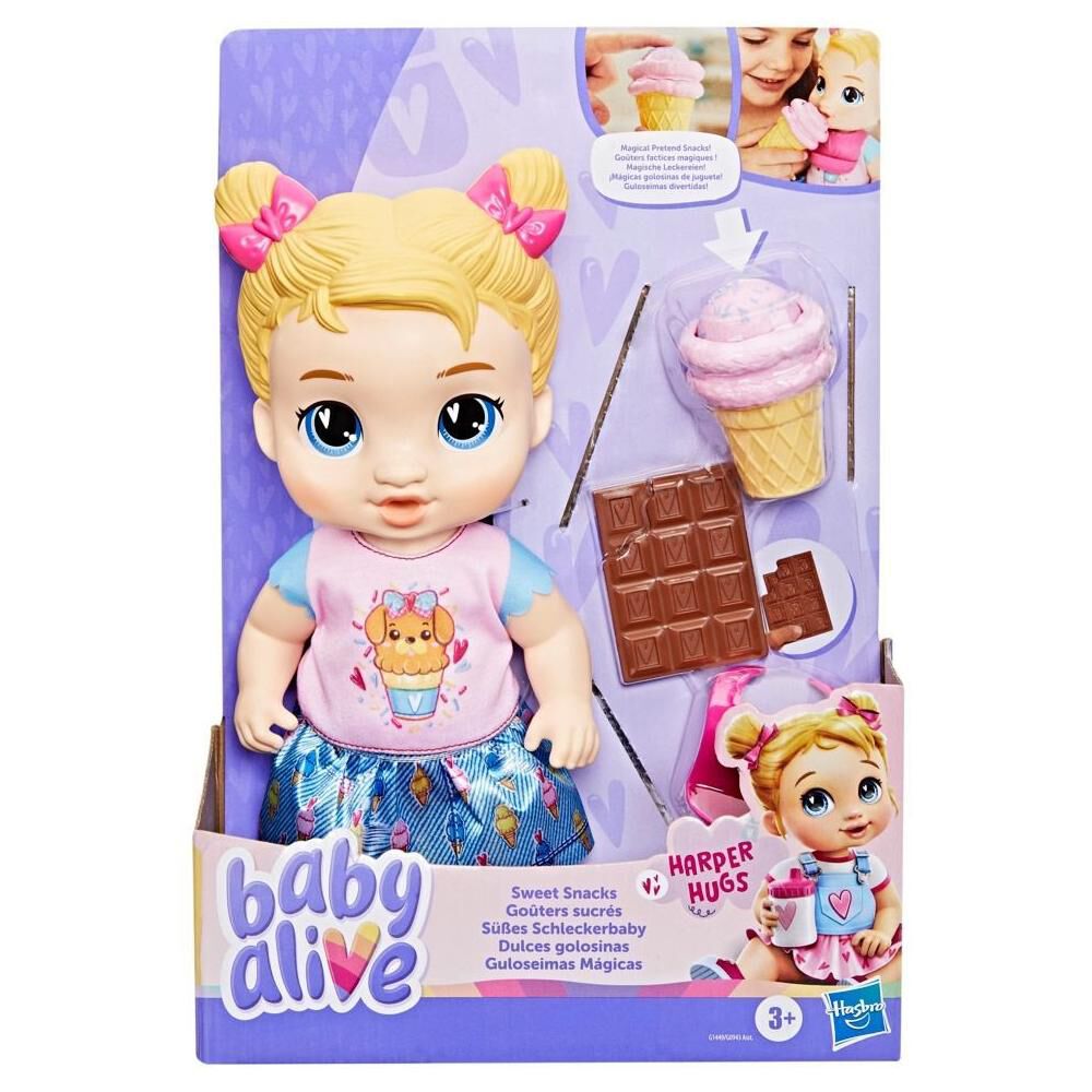 Mu&ntilde;eca Baby Alive Dulces Golosinas Harper Hugs image number 1.0