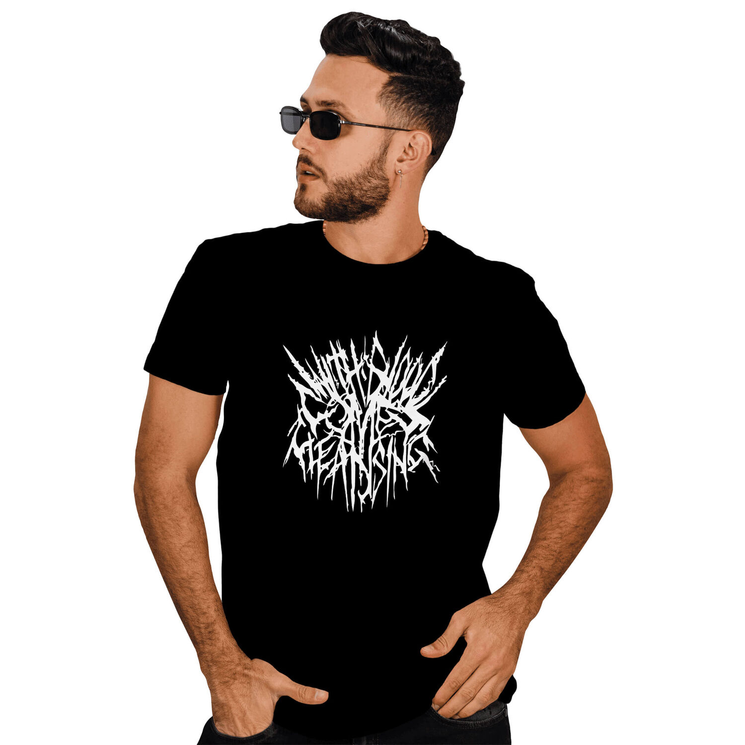 Polera Hombre With Blood Comes Cleansing Metal Rock image number 0.0