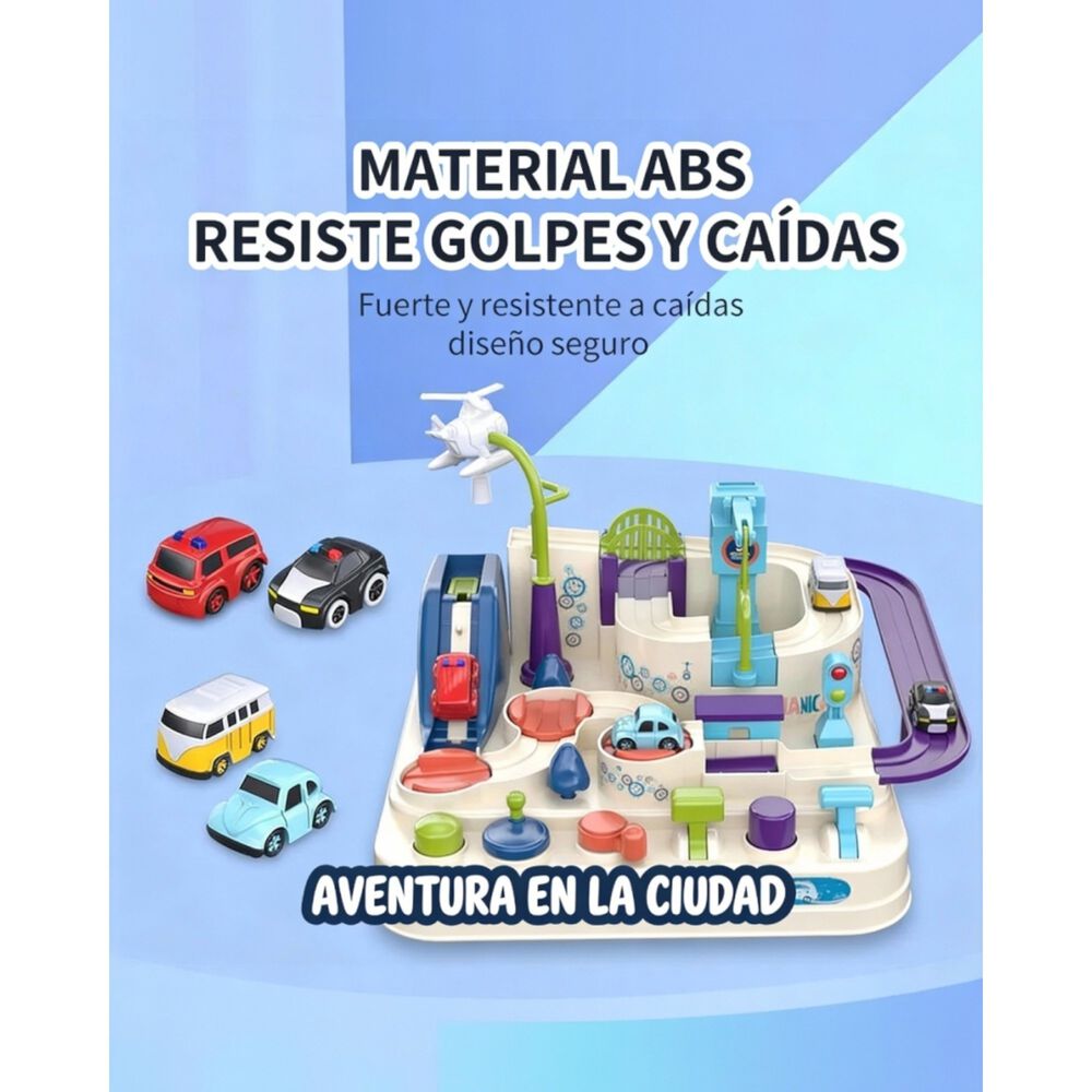 Juguete Didactico Ciudad Magica De Autos Ni&ntilde;os Montessori image number 1.0