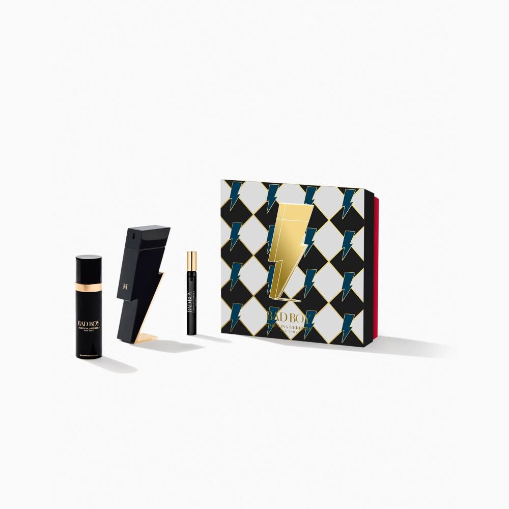 Set De Perfumer&iacute;a Bad Boy Carolina Herrera / 100 Ml / Eau De Toilette + Desodorante 150 + Megaspritzar 10 Ml image number 1.0