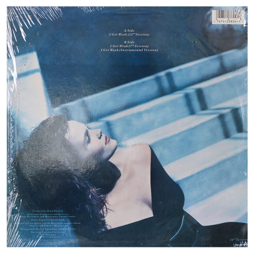 Belinda Carlisle - I Get Weak | 12" Maxi Single Usado image number 1.0