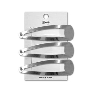 Set Clip Ovalado Besty Plateado 3u Plateado