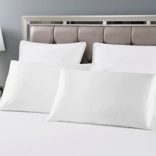 Set 2 Funda Almohada Sat&iacute;n Blanco