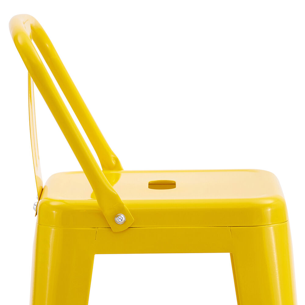 Pack De 4 Silla Alta Metal Amarillo image number 6.0