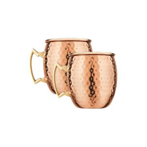 Pack 2 Mug Cobre Vasos Tragos Moscow Mule 500 Ml