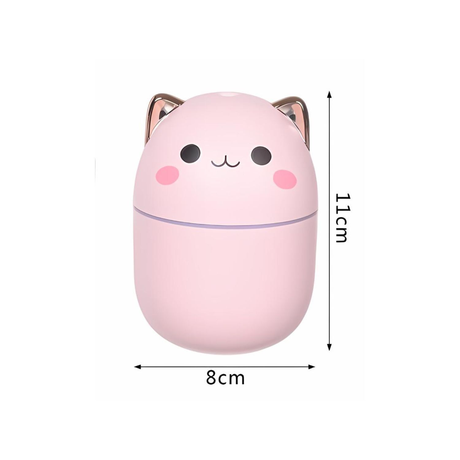 Pack Humidificador Dise&ntilde;o Gato Rosa + 12 Esencias Aromaticas image number 6.0