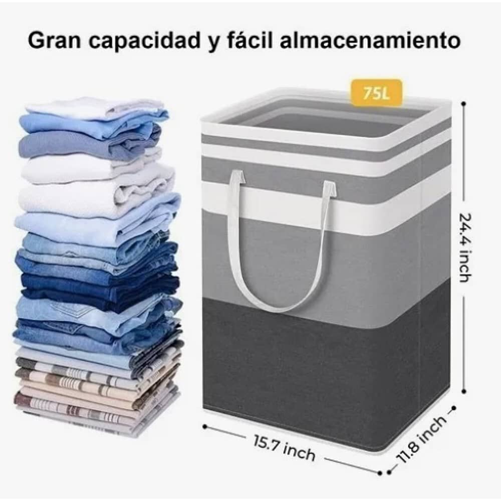 Cesto Grande P/ropa Sucia Y Lavander&iacute;a Plegable image number 1.0