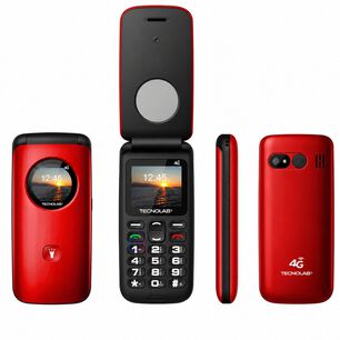 Celular Senior 4g Liberado Flip Sos Adulto Mayor Color - Ps