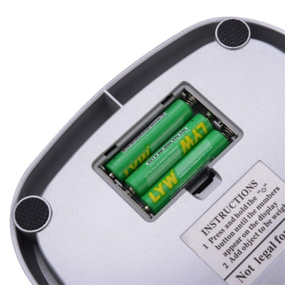 Balanza Gramera Pesa Digital De Cocina 10 Kgs Con Pilas image number 3.0