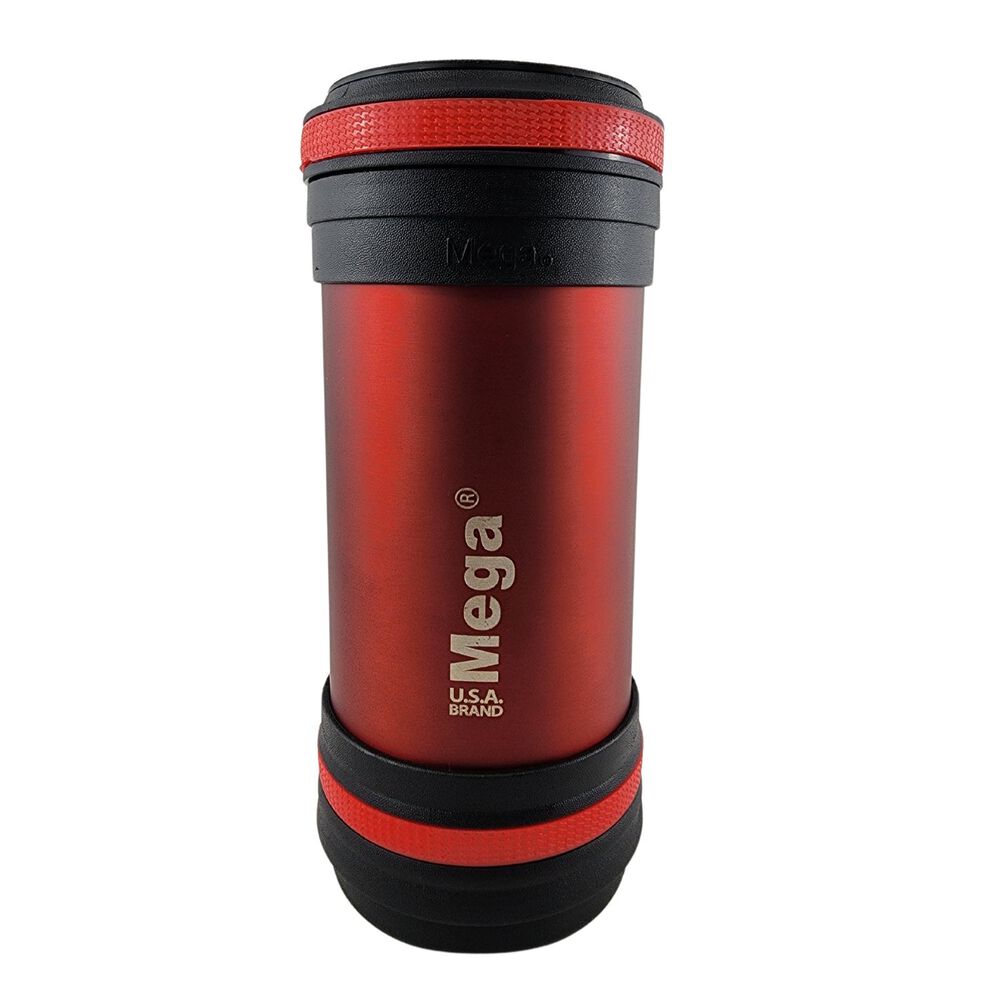 Termo Mega Maxx 600ml Comidas Metalico Acero Inoxidable Rojo image number 1.0
