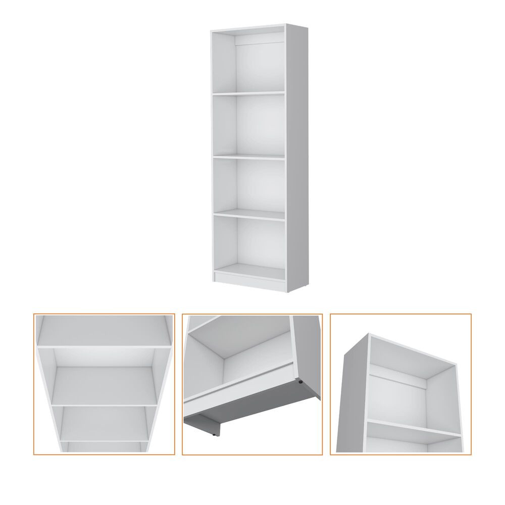 Librero Estante 4 Repisas Melamina Fm-017 image number 2.0