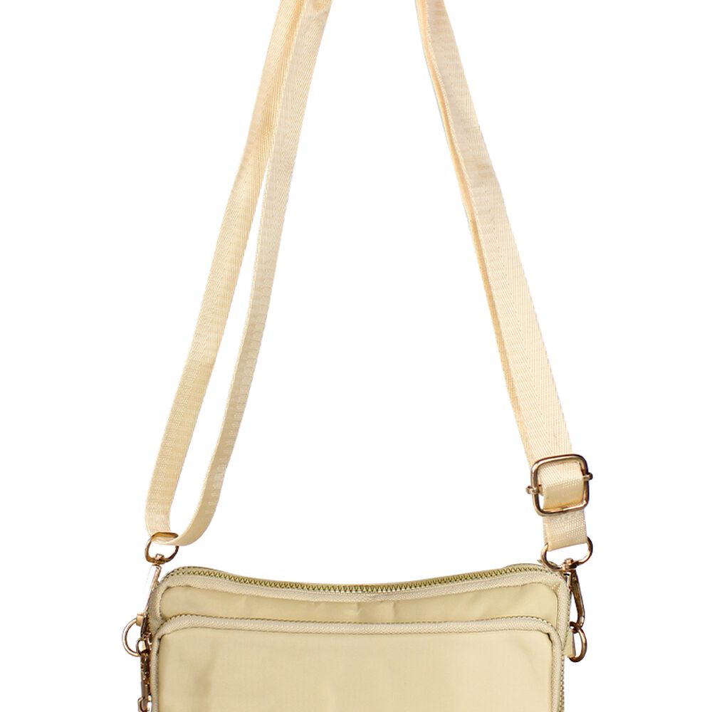 Cartera Bandolera Kim Beige Anabella Sachi image number 1.0