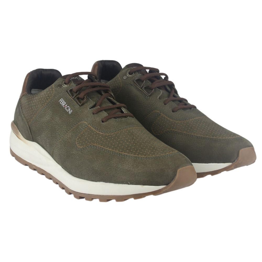 Zapatilla Ferracini Hombre 9357 Dark Oliva Casual image number 4.0